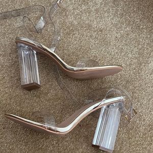 Clear heels